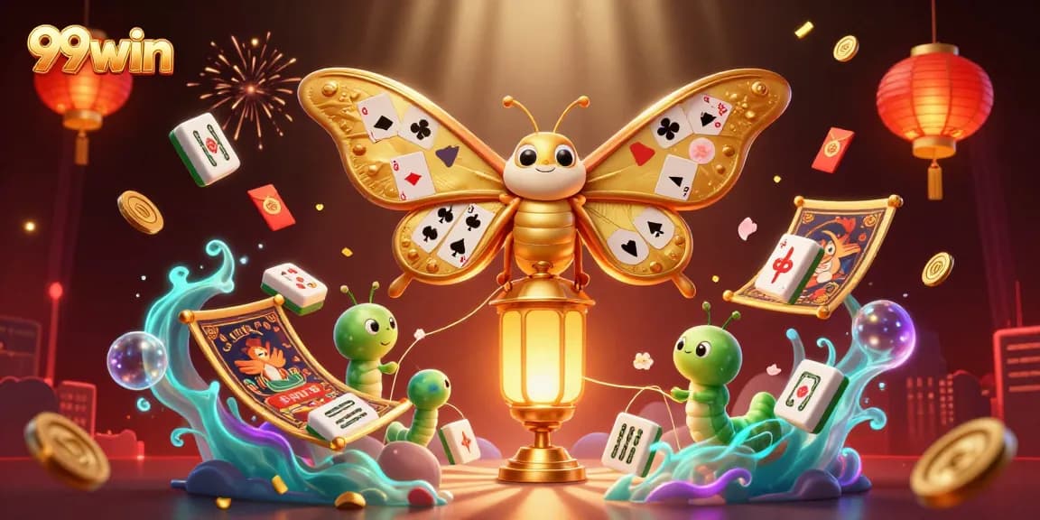 Win with 99win while exploring vibrant casino scenes decorated with golden motifs.