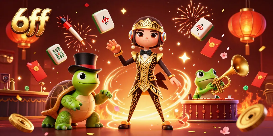 Explore thrilling casino action with 6ff, featuring eye-catching characters and festive elements.