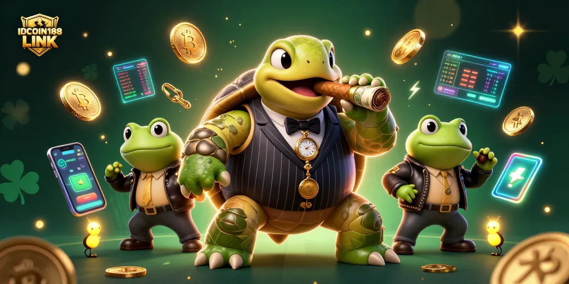Experience thrilling wins at IDCOIN188 LINK with lively characters in this vibrant casino scene.