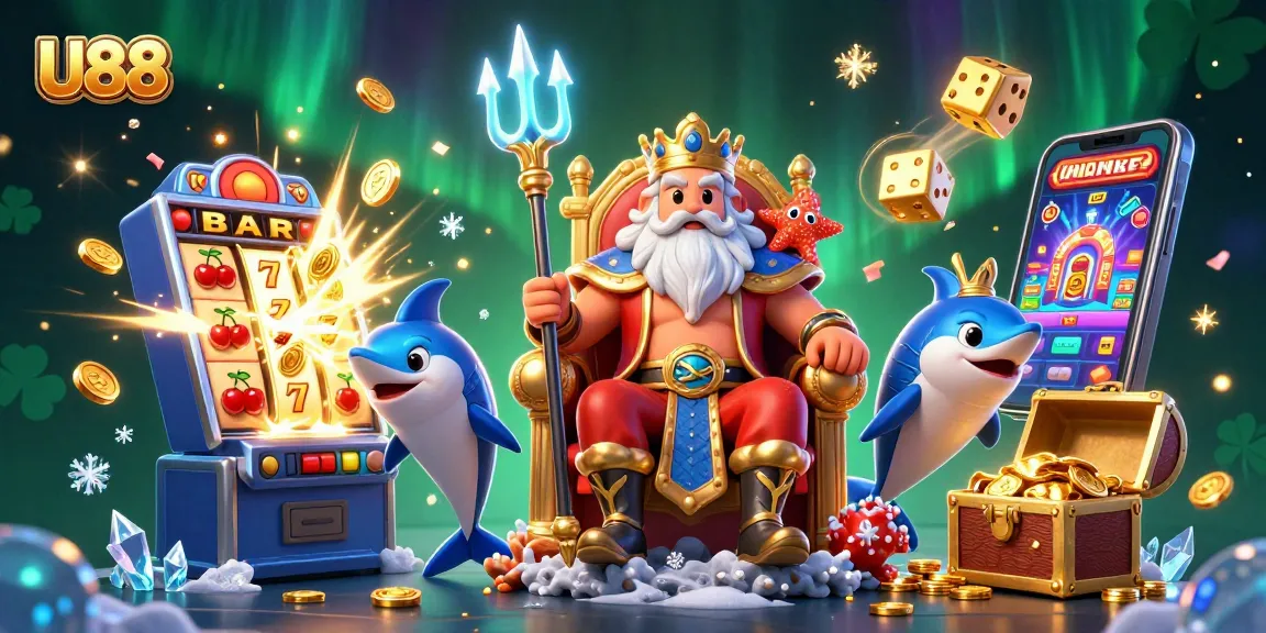 Play exciting casino games at U88 with colorful slot machines and dynamic characters!