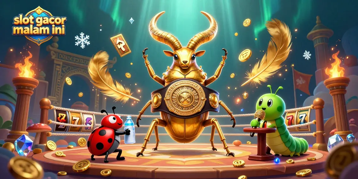 Engage with the excitement of slot gacor malam ini, featuring vibrant characters and dynamic betting elements in a lively scene.