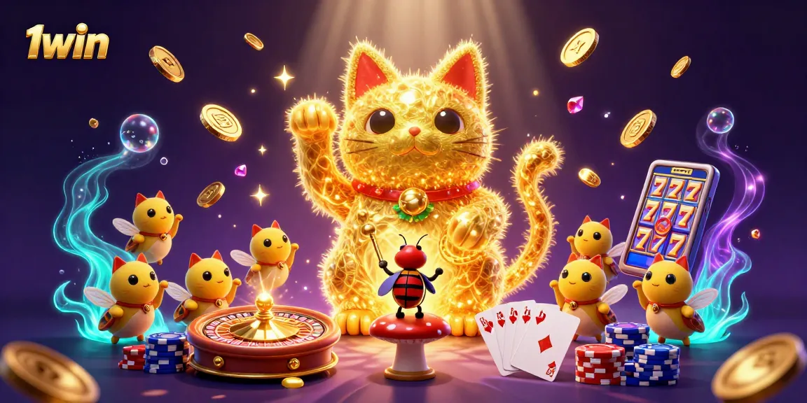 Experience the thrill of 1win with a vibrant and magical casino scene featuring endless gaming excitement.